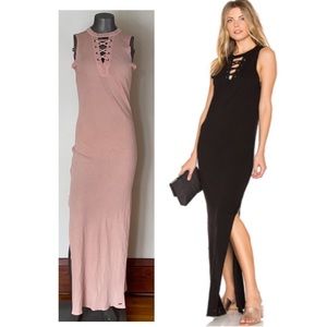NWOT - n:PHILANTHROPY Wayne Lace Up Maxi Dress